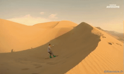 Sur le sable (Sandboarding) SnowBoard Sports Humour - Fun 