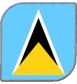 Platz St. Lucia Amerika Fahnen 