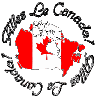 Carte - Drapeau Allez Le Canada Französisch Nachrichten 