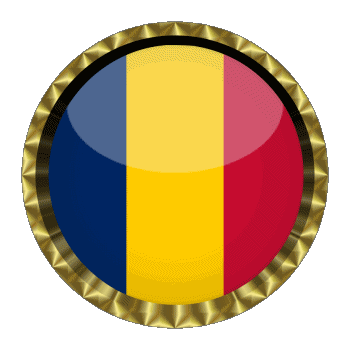 Rond - Anneaux Tchad Afrique Drapeaux 