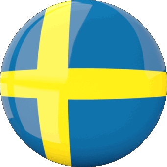 Round Sweden Europe Flags 