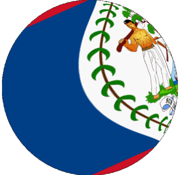 Sphere - Cube Belize Amériques Drapeaux 