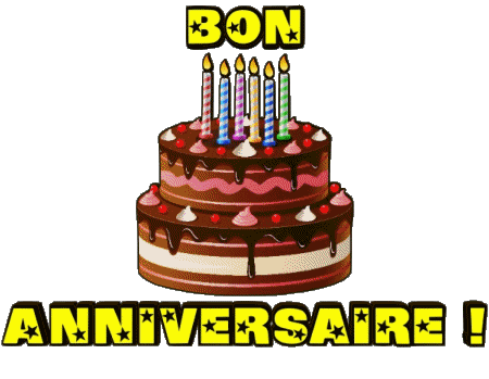 001 Gateaux Bon Anniversaire Francés Mensajes 