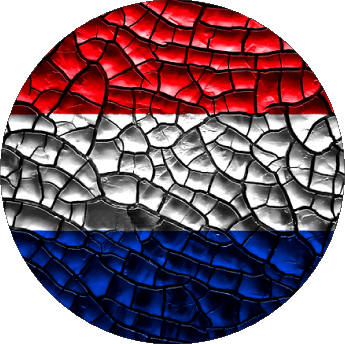 Rond Pays-Bas Europe Drapeaux 