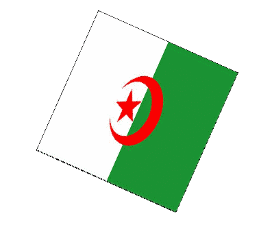 Kugel - Würfel Algerien Afrika Fahnen 