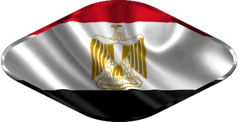 Oval 02 Egipto África Banderas 