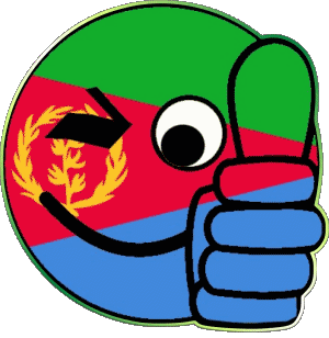Smiley - OK Erythrée Afrique Drapeaux 