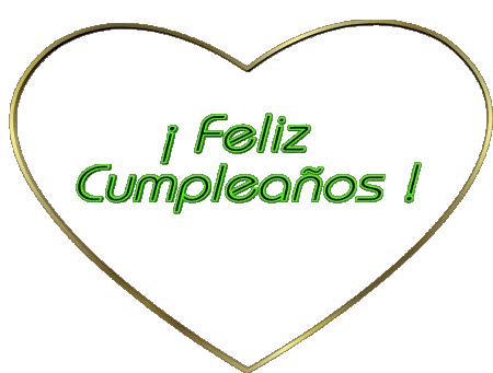 001 Corazón Feliz Cumpleaños Spagnolo Messagi 