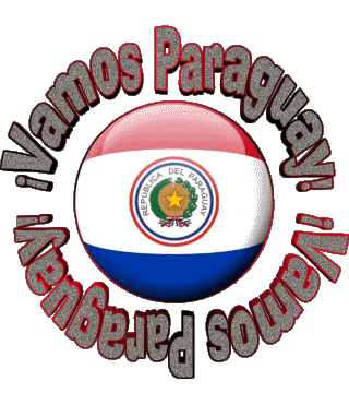 Bandera Vamos Paraguay Español Mensajes 