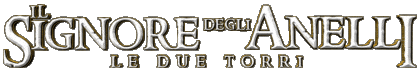 Logotipo Italiano Las Do Torres El Señor de los Anillos Películas Internacional Multimedia 