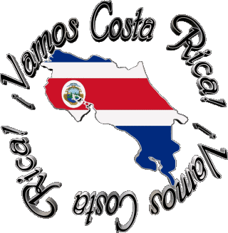 Bandera Vamos Costa Rica Espagnol Messages 