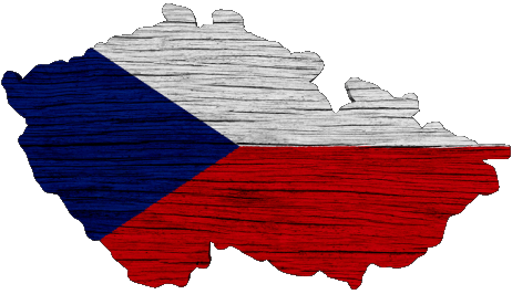 Map Czech Republic Europe Flags 
