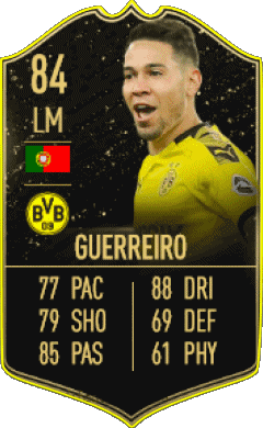 Raphaël Guerreiro Portugal F I F A - Jugadores  cartas Vídeo Juegos Multimedia 