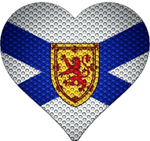 Herz Schottland Europa Fahnen 