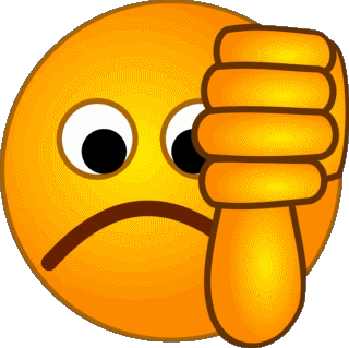 Cattivo  Pollice verso il basso Emoticon Messagi 