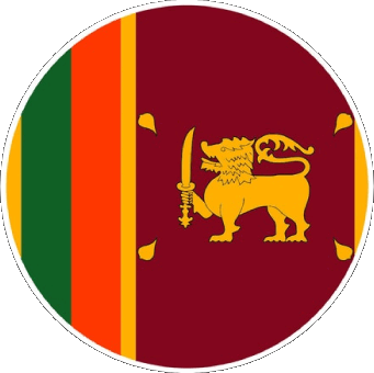 Round Sri Lanka Asia Flags 