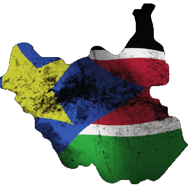 Carte Soudan Sud Afrique Drapeaux 