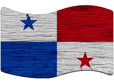 Rectangle Panama America Flags 