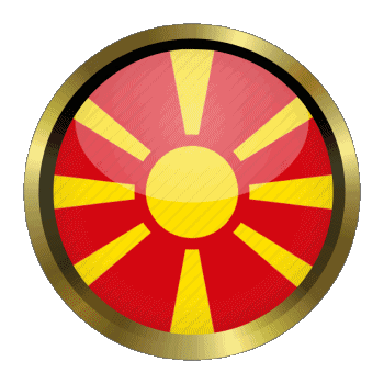Rotondo - Anelli Macedonia Europa Bandiere 