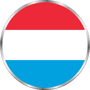 Runde Luxemburg Europa Fahnen 