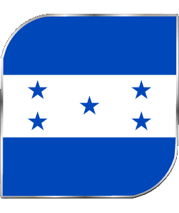 Square Honduras America Flags 
