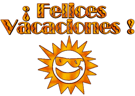 04 Transparenter Hintergrund Felices Vacaciones Spanisch Nachrichten 