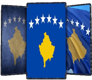 Form Kosovo Europa Fahnen 