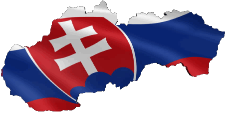 Mapa Eslovaquia Europa Banderas 