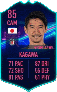 Shinji Kagawa Japón F I F A - Jugadores  cartas Vídeo Juegos Multimedia 