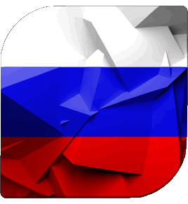 Carré Russie Europe Drapeaux 