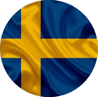 Rond Suède Europe Drapeaux 