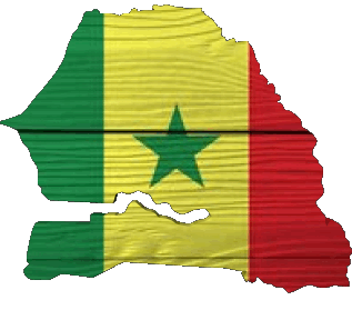 Map Senegal Africa Flags 