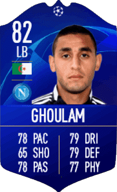 Faouzi Ghoulam Algerien F I F A - Karten Spieler Videospiele Multimedia 