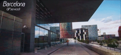 Espagne - Barcelone Lieux -  TimeLapse Humour - Fun 