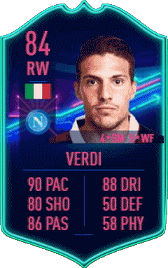 Simone Verdi Italia F I F A - Jugadores  cartas Vídeo Juegos Multimedia 