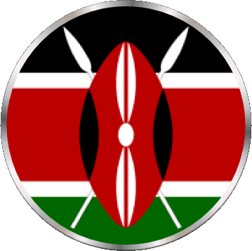 Tondo Kenia Africa Bandiere 