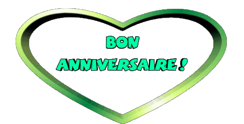 002 Coeur Bon Anniversaire French Messages 