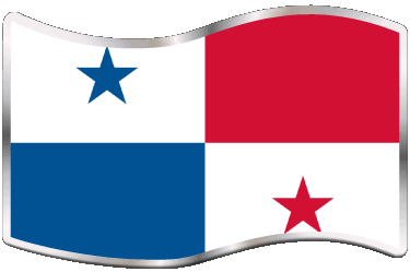 Rectángulo Panamá América Banderas 