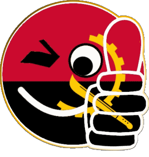 Smiley - Ok Angola Africa Flags 