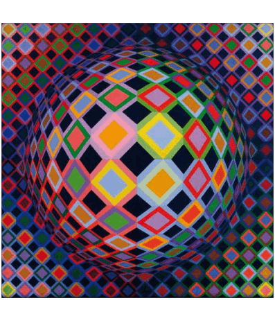 Victor Vasarely Pittore di artisti Umorismo -  Fun 