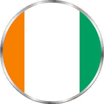 Rond Côte d Ivoire Afrique Drapeaux 