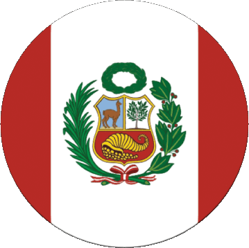 Runde Peru Amerika Fahnen 