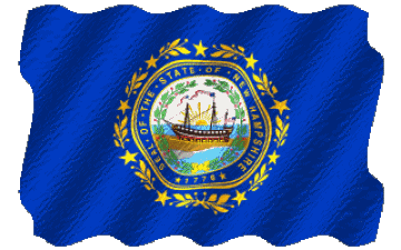 Ondulation New Hampshire U.S.A - Etats Amériques Drapeaux 