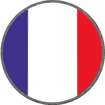 Runde National Frankreich Fahnen 