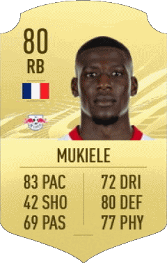 Nordi Mukiele Francia F I F A - Giocatori carte Videogiochi Multimedia 