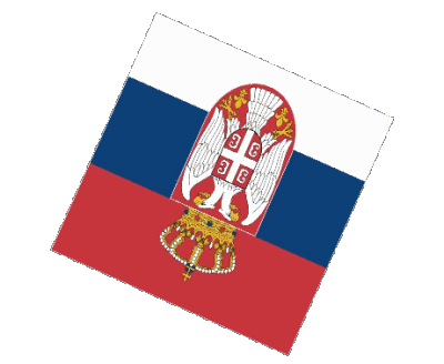 Sfera - Cubo Serbia Europa Bandiere 