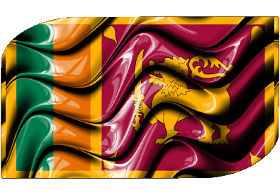 Rectangle Sri Lanka Asie Drapeaux 