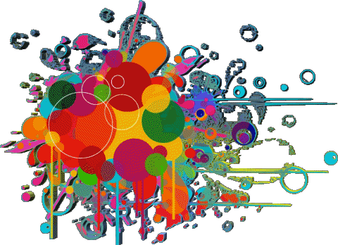 008 Transparent Background Abstrait - Géométrique Bon Anniversaire French Messages 