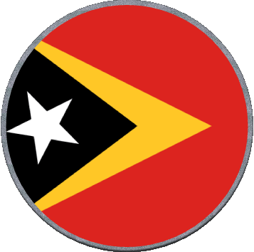 Runde Osttimor Asien Fahnen 