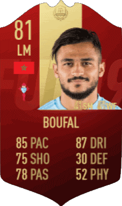 Sofiane Boufal Marokko F I F A - Karten Spieler Videospiele Multimedia 